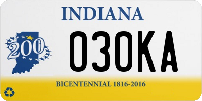 IN license plate 030KA