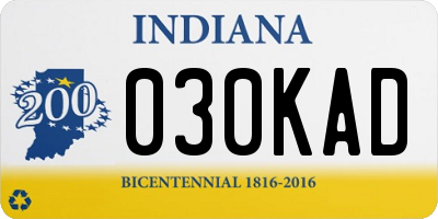 IN license plate 030KAD