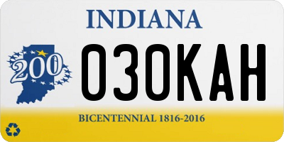 IN license plate 030KAH