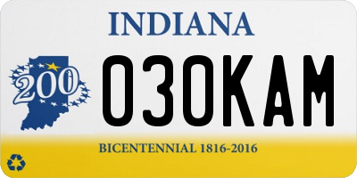 IN license plate 030KAM