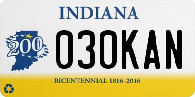 IN license plate 030KAN