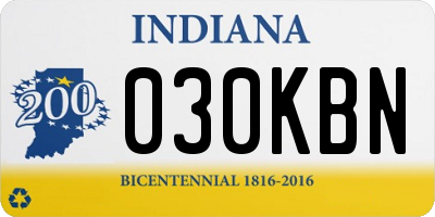 IN license plate 030KBN