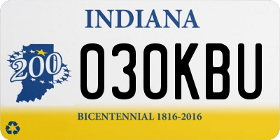 IN license plate 030KBU