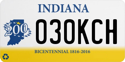 IN license plate 030KCH
