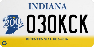 IN license plate 030KCK