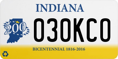 IN license plate 030KCO