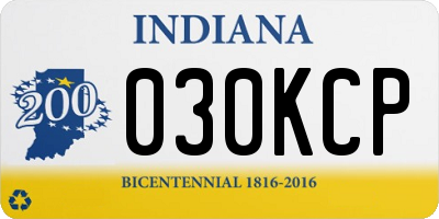 IN license plate 030KCP
