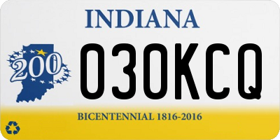 IN license plate 030KCQ