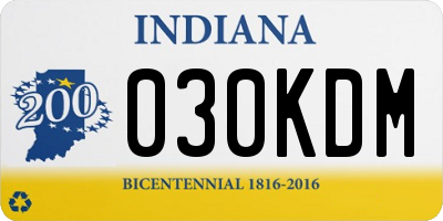 IN license plate 030KDM