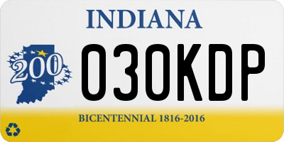 IN license plate 030KDP