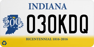 IN license plate 030KDQ