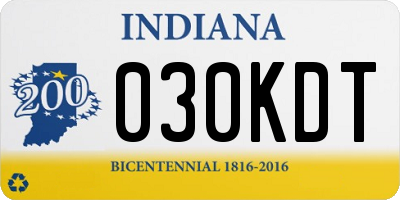 IN license plate 030KDT