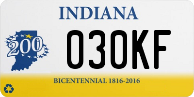 IN license plate 030KF