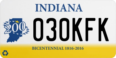 IN license plate 030KFK