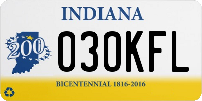 IN license plate 030KFL