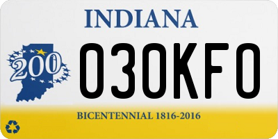 IN license plate 030KFO