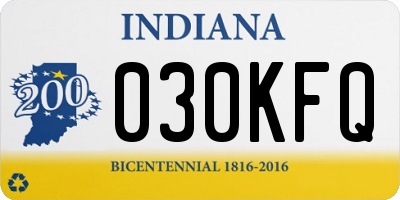 IN license plate 030KFQ