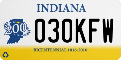 IN license plate 030KFW