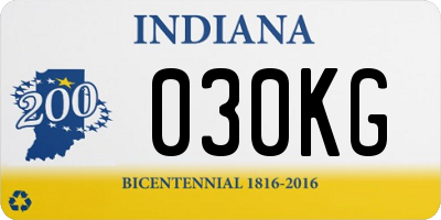 IN license plate 030KG