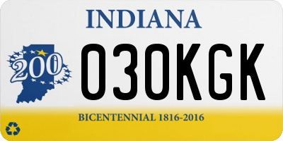 IN license plate 030KGK