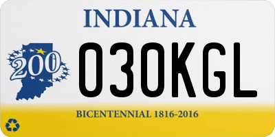 IN license plate 030KGL