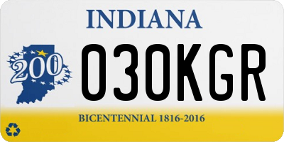 IN license plate 030KGR