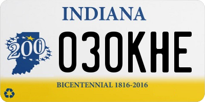 IN license plate 030KHE