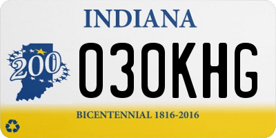 IN license plate 030KHG