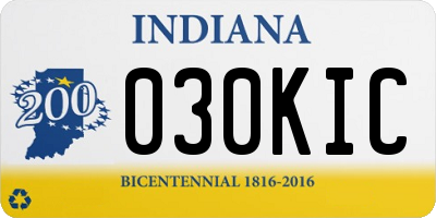 IN license plate 030KIC