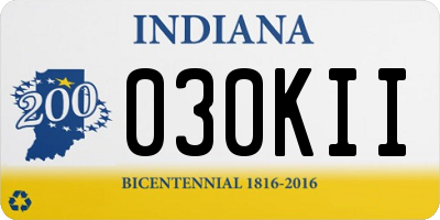 IN license plate 030KII
