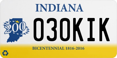 IN license plate 030KIK