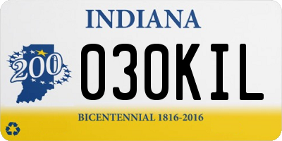 IN license plate 030KIL