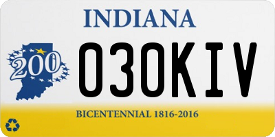 IN license plate 030KIV