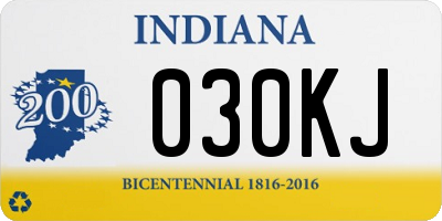 IN license plate 030KJ