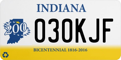 IN license plate 030KJF