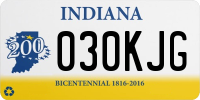 IN license plate 030KJG