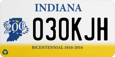 IN license plate 030KJH
