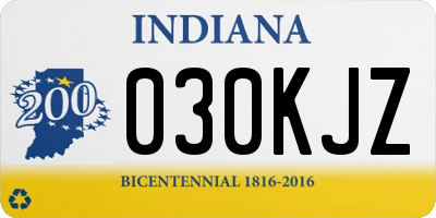 IN license plate 030KJZ