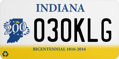 IN license plate 030KLG