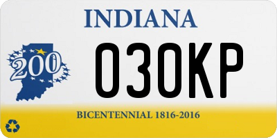 IN license plate 030KP