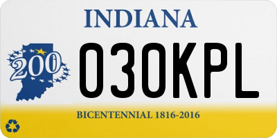 IN license plate 030KPL