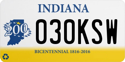 IN license plate 030KSW