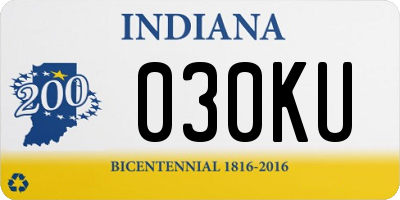 IN license plate 030KU