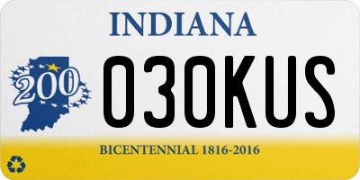 IN license plate 030KUS