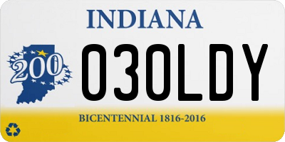 IN license plate 030LDY
