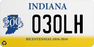 IN license plate 030LH