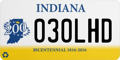 IN license plate 030LHD