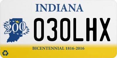 IN license plate 030LHX