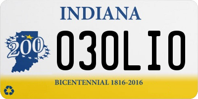 IN license plate 030LIO