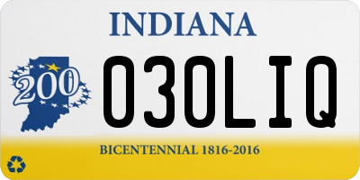 IN license plate 030LIQ